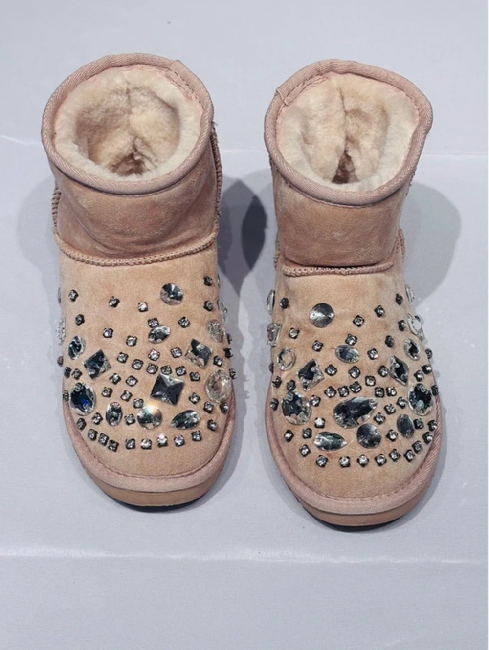 Azalea Wang Embellished Ankle Boots